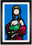 Felicia (C. 162) by Julian Opie, 2011, Inkjet print in colours, on Epson Premium Semigloss Photo paper dry-mounted to aluminium (as issued), the full sheet, offered Jun 2024