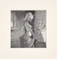 Grace by Lisa Yuskavage, 2001, Etching and aquatint, with Chine-collé to Somerset paper, with full margins, sold Jun 2024