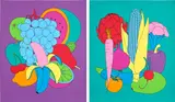 Michael Craig-Martin, Domesticated Nature, 2022, The complete set of two screenprints in colours, on Somerset paper, the full sheets