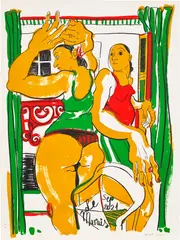 Le Marais #1 by Cristina BanBan, 2022, Lithograph in colours, on Arches paper, with full margins, sold Jun 2024