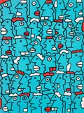 Thierry Noir, Fast Form Manifest (Teal), 2016, Screenprint in colours, on Somerset paper, the full sheet