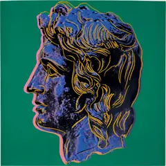 Andy Warhol, Alexander the Great (see F. & S. 291-292), 1982, Unique screenprint in colours, on Lenox Museum Board, the full sheet