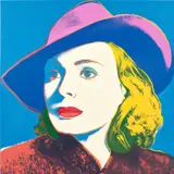 Andy Warhol, With Hat, from Ingrid Bergman (F. & S. 315), 1983, Screenprint in colours, on Lenox Museum Board, the full sheet