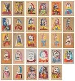 Pablo Picasso, Portraits Imaginaires (Imaginary Portraits), 1969, The complete set of 29 offset lithographs in colours, on Arches paper, the full sheets loose (as issued), with colophon, all contained in the original clamshell portfolio box with printed title