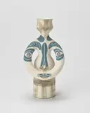 Pablo Picasso, Lampe femme (Woman Lamp) (A.R. 299), 1955, White earthenware turned vase painted in colours, engraved and with partial brushed glaze