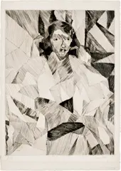 Jacques Villon, Yvonne D. de face (G. & P. E281), 1913, Drypoint, on Arches paper, with full margins