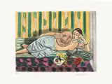 Henri Matisse, Odalisque au coffret rouge (Odalisque with Red Box) (D. App. III), circa 1952, Aquatint printed in colours, on Arches paper, with full margins