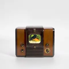 Sonatine for Goldfish by Nam June Paik, 1992, 1946 RCA Victor television casing with aquarium, offered Sep 2024
