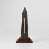 Man Ray, Proverb, 1973, Bronze multiple with silver rod, mounted on wooden base
