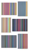 Gene Davis, Series 1, 1969, The complete set of six screenprints in colours, on canvas laminated to board (as issued), the full sheets, with title page and colophon, all contained in the original portfolio box