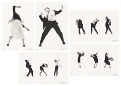 Men in the Cities by Robert Longo, 1990, The complete set of five lithographs, on Arches paper, with full margins, with title page, colophon and original linen-c, sold Sep 2024