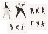Robert Longo, Men in the Cities, 1990, The complete set of five lithographs, on Arches paper, with full margins, with title page, colophon and original linen-covered portfolio with printed title