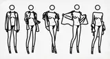 Woman Taking Off Man’s Shirt in Five Stages (K21) (C. 49) by Julian Opie, 2004, Screenprint, on Fedrigoni Sirio paper, with full margins, sold Sep 2024