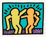 Keith Haring, Pop Shop I: one plate (L. p. 82), 1987, Screenprint in colours, on Coventry Rag paper, with full margins