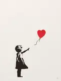 Girl with Balloon by Banksy, 2004, Screenprint in colours, on wove paper, with full margins, sold Sep 2024