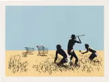Trolleys (colour) by Banksy, 2007, Screenprint in colours, on Arches paper, with full margins, sold Sep 2024