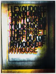 My House I by Christopher Wool, 2000, Screenprint in colours, on Matt Custom Art paper, with full margins, sold Sep 2024