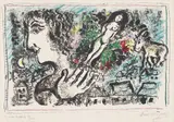 Marc Chagall, La joie de vivre (The Joy of Life) (M. 472), 1967, Lithograph in colours, on Arches paper, with full margins