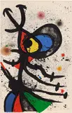 La présidente nymphomane (The Nymphomaniac President) (M. 698) by Joan Miró, 1971, Lithograph in colours, on Arches paper, the full sheet, sold Sep 2024