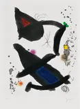 Joan Miró, Le roi David (King David) (D. 555), 1972, Etching and aquatint in colours, on Arches paper, with full margins
