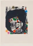 Les révolutions scéniques du XXe siècle (The Revolution of Stage Design in the 20th Century): one plate (M. 1078, see C. Bks. 207) by Joan Miró, 1975, Lithograph in colours, on Arches paper, with full margins, sold Sep 2024