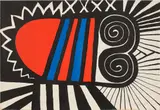 Alexander Calder, Papouse (Papoose), 1969, Lithograph in colours, on wove paper, the full sheet