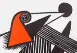 Alexander Calder, Bonnet Phrygien et barres de feu (Phrygian Cap and Bars of Fire), 1969, Lithograph in colours, on wove paper, the full sheet