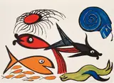 Alexander Calder, Seal, from Our Unfinished Revolution, 1976, Lithograph in colours, on Arches paper, with full margins