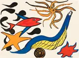 Alexander Calder, Star, from Our Finished Revolution, 1976, Lithograph in colours, on Arches paper, the full sheet