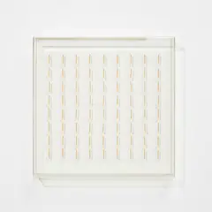 Sérvulo Esmeraldo, Excitable (E7113), 1971, Multiple comprising nails, string, wooden sticks and acrylic on panel
