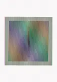 Carlos Cruz-Diez, Induction chromatique à double fréquence Thalia (Dual Frequency Chromatic Induction Thalia)