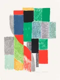 Sonia Delaunay, Oriflamme (Flame Banner), 1968, Lithograph in colours, on Arches paper, with full margins