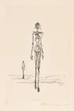 Alberto Giacometti, Frontispiece, from L’Épervier (The Sparrowhawk) (L. 106), 1960, Etching, on Arches paper folded (as issued), with full margins