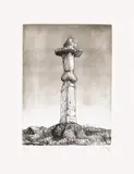 Henry Moore, Glenkiln Cross Plate II (C. 188), 1972, Etching, drypoint and aquatint, on BFK Rives paper watermarked with the artist's symbol, with full margins