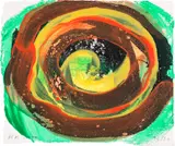 Howard Hodgkin, Away (H. 108), 2000-2002, Etching and aquatint in colours with hand-colouring in acrylic, on Two Rivers paper, the full sheet