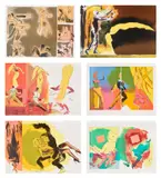 Allen Jones, Second Thoughts, 2012, The complete set of six lithographs in colours, on Arches paper, the full sheets