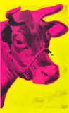 Andy Warhol, Cow (F. & S. 11), 1966, Screenprint in colours, on wallpaper, the sheet trimmed