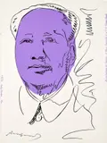 Andy Warhol, Mao (wallpaper) (F. & S. 125A), 1974, Screenprint in colours, on wallpaper, the full sheet