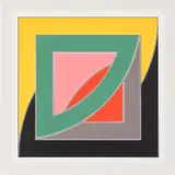 Frank Stella, Referendum '70 (G. 229, A. & K. 49), 1970, Screenprint in colours, on Special Arjomari paper, with full margins