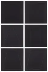 Six Geometric Figures (Circle, Square, Triangle, Rectangle, Trapezoid and Parallelogram) (K. 1977.02) by Sol LeWitt, 1977, The complete set of six etching and aquatints, on wove paper, the full sheets, with colophon and the original black line, sold Sep 2024