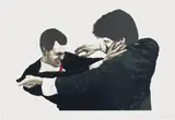 Robert Longo, Frank & Glenn, 1991, Lithograph in colours, on wove paper, with full margins