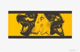 Robert Longo, Strong in Love (Yellow), 1989-91, Photo-etching with aquatint in colours, on wove paper, with full margins