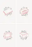Michael Craig-Martin, Order of Appearance (Book, Cassette, Canvas, Drawer), 1990, The complete set of four screenprints in colours, on white drafting film, with full margins