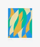 Bridget Riley, Fold (S. 57, T. & G. 57), 2004, Screenprint in colours, on Fabriano paper, with full margins