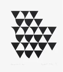 Bridget Riley, Bagatelle 3 (T. & G. 87), 2015, Screenprint, on Fabriano 5 paper, with full margins