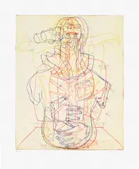 Marc Quinn, Plate 3, from Emotional Detoxification, 1995, Etching and drypoint in colours, on Somerset Satin paper, with full margins