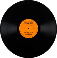 Sal Sem Carne (Salt Without Meat) by Cildo Meireles, 1975, Sound sculpture comprised of black vinyl LP at 33 1/3 rpm (50 mins), with accompanying printed insert, all contained in , offered Sep 2024