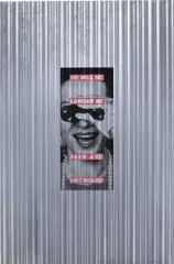 We Will No Longer Be Seen and Not Heard by Barbara Kruger, 1992, Lithograph in colours, on aluminum foil laid to Lana Gravure paper, the full sheet, sold Sep 2024