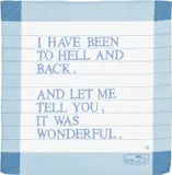 Louise Bourgeois, Untitled (I Have Been to Hell and Back), 2007, Cotton Lawn embroidered handkerchief
