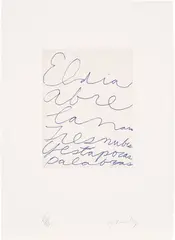 Cy Twombly, Print 2, from Octavio Paz - Cy Twombly (B. 81), 1993, Heliogravure in colours, on Richard de Bas mould-made paper, with full margins